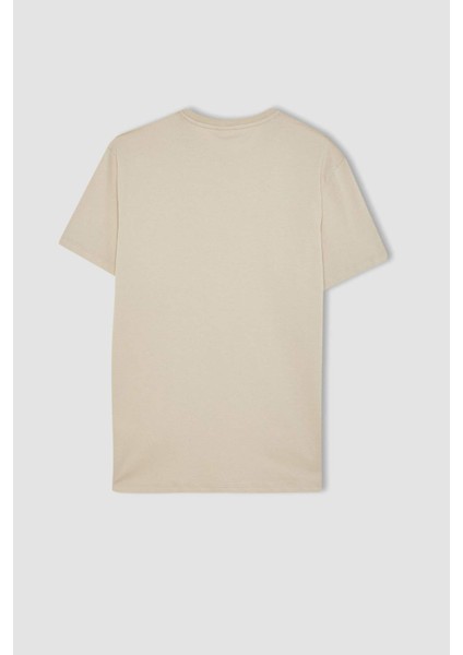 %100 Pamuk New Regular Fit Bisiklet Yaka Basic Düz Kısa Kollu Tişört V7699AZ24SP