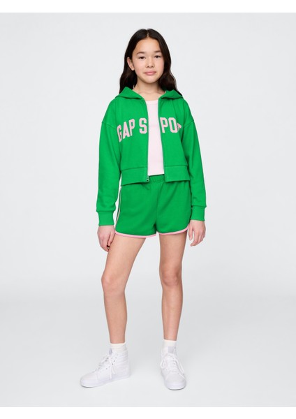 Kız Çocuk Yeşil Vintagesoft Dolphin Sweat Şort