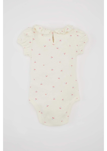 Kız Bebek Yeni Doğan Meyve Desenli Kısa Kollu Çıtçıtlı Body C2540A524SM fırsatları