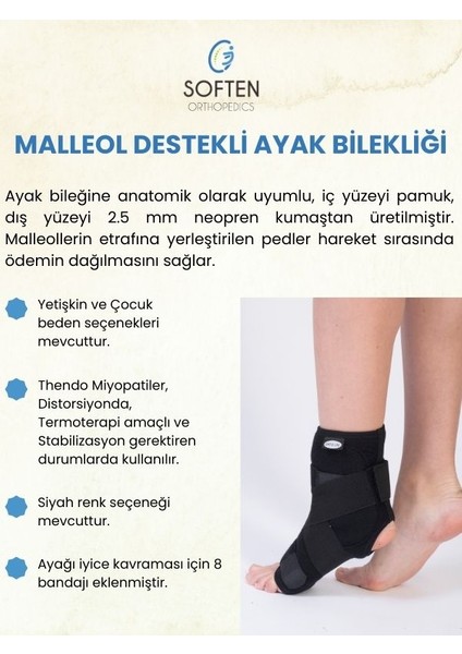 Soften Orthopedıcs Malleol Destekli Ayak Bilekliği