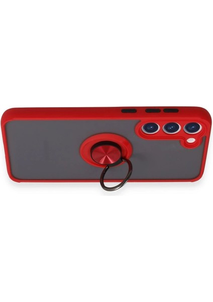 Samsung Galaxy S23 Plus Kılıf Montreal Yüzüklü Silikon Kapak - Kırmızı - CPT105773-6907 modelleri