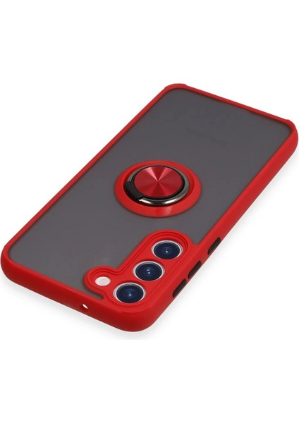 Samsung Galaxy S23 Plus Kılıf Montreal Yüzüklü Silikon Kapak - Kırmızı - CPT105773-6907 fırsatları
