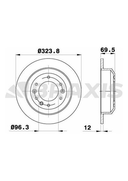 Braxıs AE0611 Arka Fren Dısk Aynası Kıa Carnıval Sedona 2.7cvvt