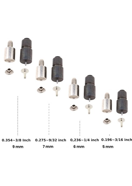 Rivet Press Makinesi ve 4 Farklı Tek Kafa Rivet Kalıbı fiyatları