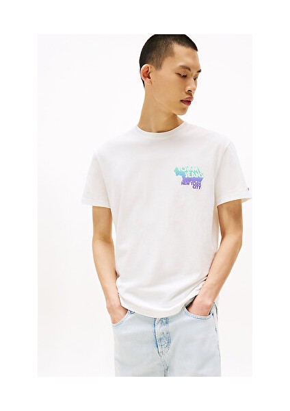 Erkek Beyaz S/s Tişört