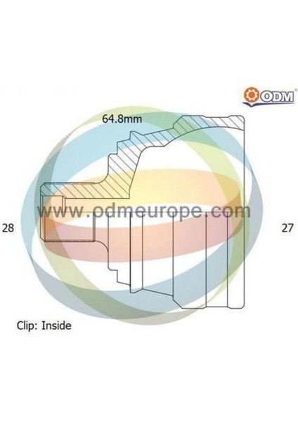 VW11065 VW-1-1065 Aks Kafası Amarok 2010- Dıs