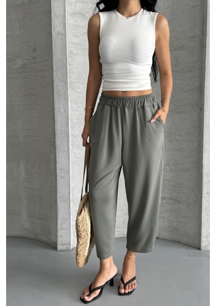 Everyday Comfort Modal Kumaş Yüksek Bel Rahat Pantolon indirimleri