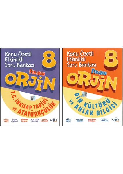 8. Sınıf Inkılap+Din Kültürü Konu Özetli Etkinlikli Soru Bankası (2 Kitap)