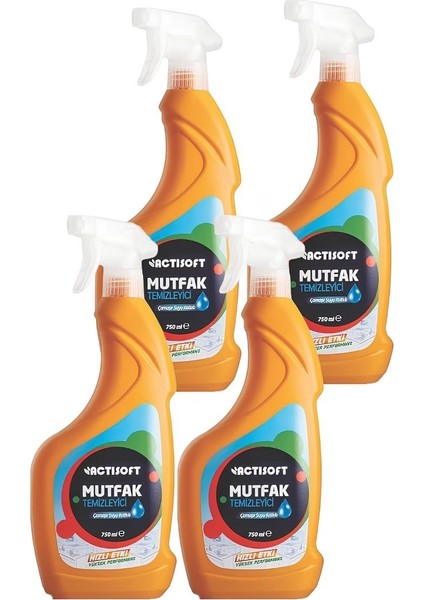 Mutfak Temizleyici Çamaşır Suyu Katkılı Sprey 4 Adet x 750 ml fiyatları