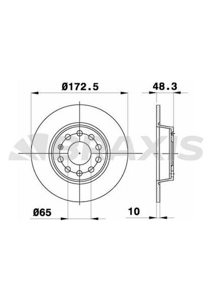 AE0071 AE0071 Arka Fren Diski A3 Leon Octavia 1.2tsı 1.4tfsı 1.6 1.6tdı 1.8tfsı 2.0tfsı 2.0tdı 05 03 08 12 08- 1K0615601AA