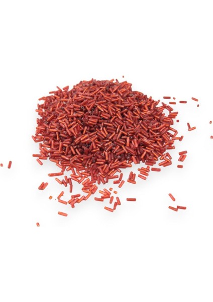 Burgulu Kırmızı Boru 6x2 mm Boncuk 100 gr fiyatları