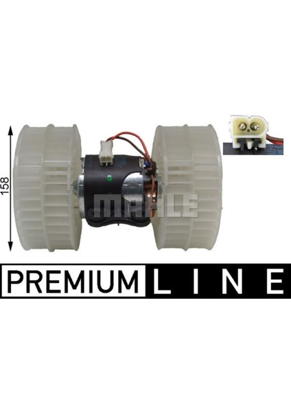 Mahle AB40000P AB40000P Kalorifer Motoru (Çap 158MM) W639 3.0 3.2 3.5 3.7 M 112.951 (ENO:8EW009158181)