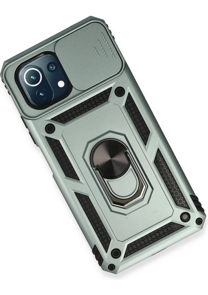 Xiaomi Mi 11 Lite Kılıf Pars Lens Yüzüklü Silikon - Yeşil - CPT102244-3360 modelleri