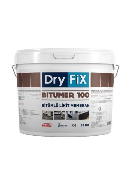 BITÜMER100 Süper Elastik Bitümlü Likit Membran 18 kg Siyah
