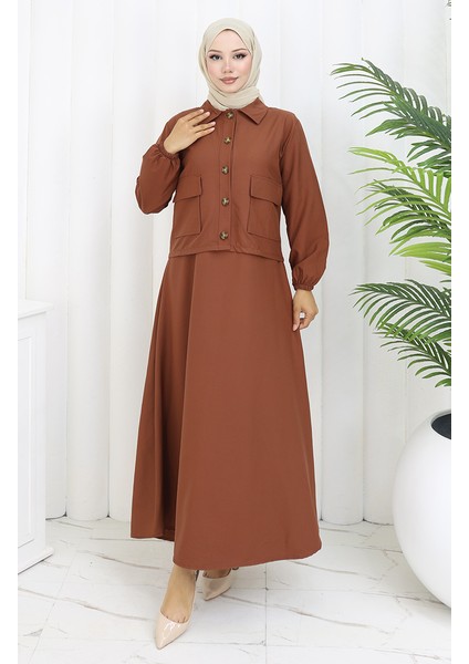 Jile Ceket Ikili Takım 0117-03 Kiremit