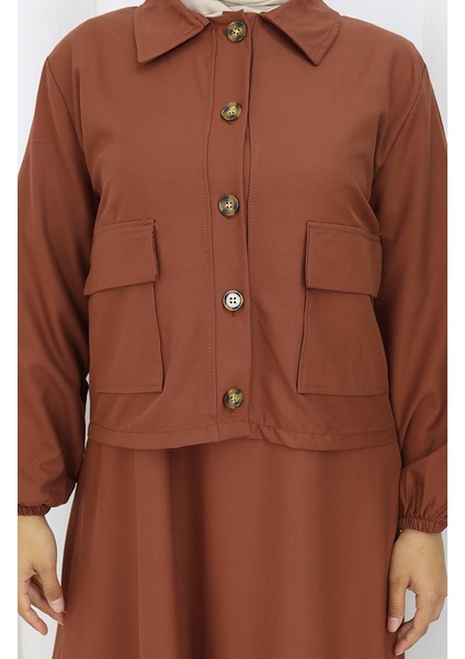 Jile Ceket Ikili Takım 0117-03 Kiremit fırsatları