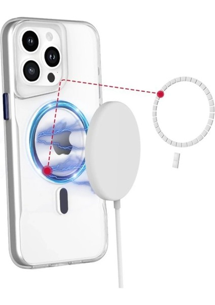 iPhone 16 Plus Kılıf Pc Poso Magsafe Kapak - Şeffaf - CPT106881-3891 modelleri