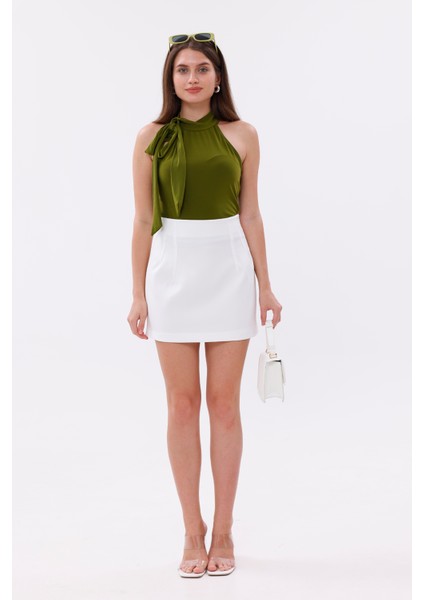 Fundacshoosesxgenıus Kadın Pensli Etek Iç Göstermez Lamineli kadın etek Kadın-Etek fiyatları