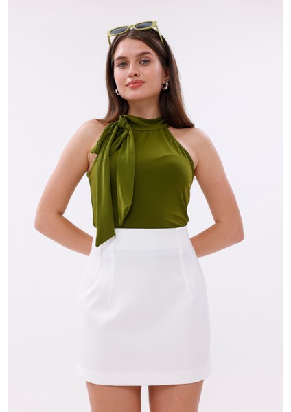 Fundacshoosesxgenıus Kadın Pensli Etek Iç Göstermez Lamineli kadın etek Kadın-Etek modelleri