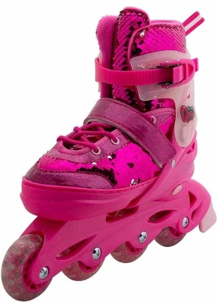 Nessiworld Rising Sports Inline 4 Teker Paten Pembe Payetli modelleri