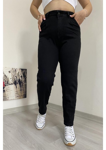 Full Likra Paça Pensli Büyük Beden Jean