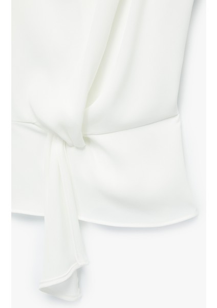 Kap Kol Düğüm Detaylı Dik Yaka Bluz modelleri