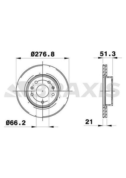 Braxıs AE0150 Fren Dıskı On Freelander I 96>05