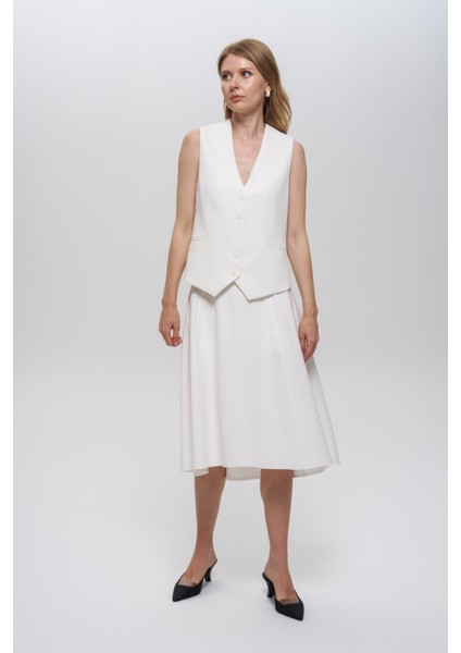 Asimetrik-Önden Cep Detaylı Etek modelleri