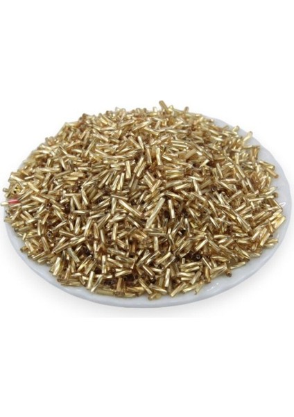 Gold Burgulu Boru 6x2 mm Boncuk 90 gr