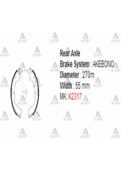 00211 Fren Balata Hiace 90-04 / Hilux Iv 89-04 Pabuç Arka Mhr-