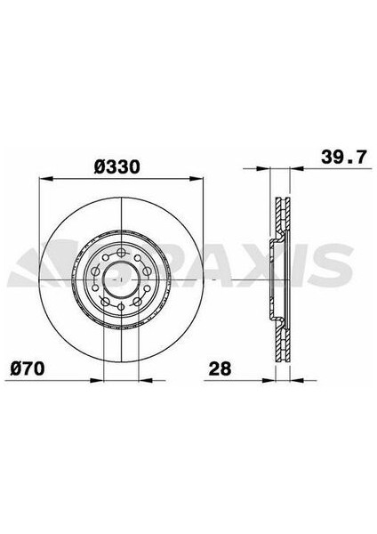Braxıs AE0373 On Fren Aynası Havalı 159 159 Sportwagon 2.4jtdm 3.2jts Q4 09 05 Brera 3.2jts Q4 01 06 Spıder 2.3