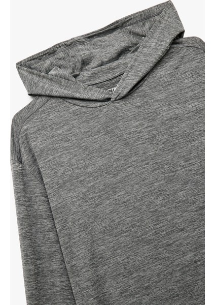 Slim Fit Uzun Kollu Kapüşonlu Spor Sweatshirt modelleri