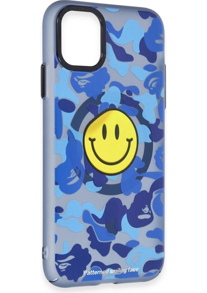 iPhone 12 Kılıf Apollo Magneticsafe Desenli Kapak - Apollo Mavi - 1 - CPT108524-5781
