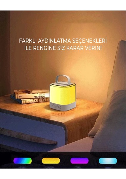 Bfs Karaoke Bluetooth Hoparlör Aggıy Ag-S7 Kablosuz Mikrofonlu Rgb LED Parti Işıklı fırsatları