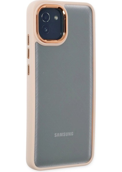 Samsung Galaxy A03 Kılıf Dora Kapak - Pudra - CPT102268-2157