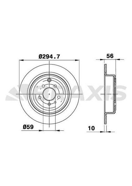 Braxıs AE0413 Arka Fren Dısk Aynası 806 1.9td 2.0 2.0t 2.1td 93