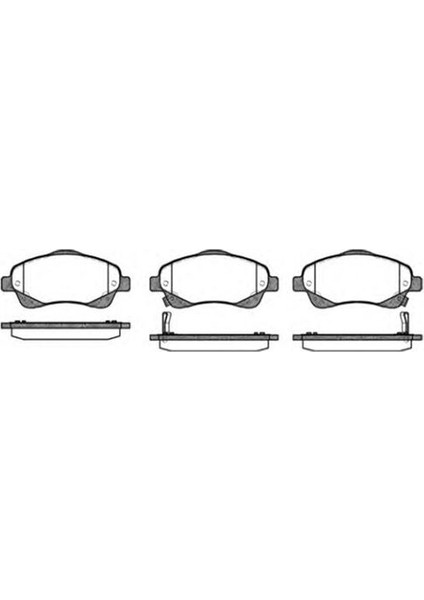 55266 Fren Balatası Ön Corolla Uyumlu Verso 04- Avensis 03-