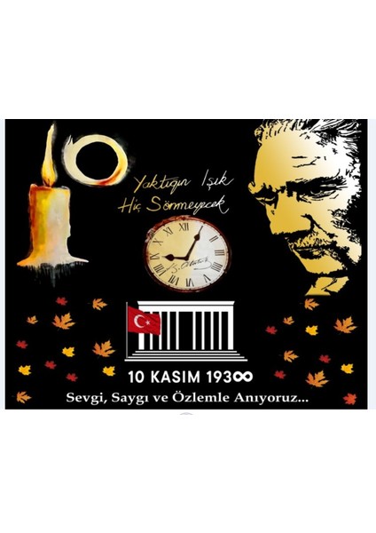 10 Kasım Atatürk,atatürkü Anma Okul Pano,okul Etkinlik,kumaş 150X20010 fiyatları