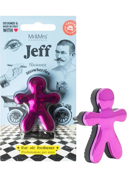 Jeff - Oto Araç Kokusu, Araba Klima Kokusu, Oto Kokusu - Strawberries