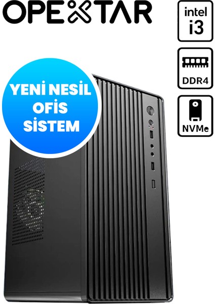 E0906 | I3-13100F | 16 GB Ddr4 | 512 SSD | Gt 610 Ofis Bilgisayarı