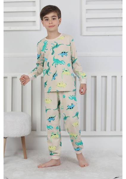 Stegosaurus Desenli Erkek Çocuk Pijama Takımı fırsatları
