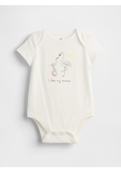 Bebek Kırık Beyaz Baby First Favorites Bodysuit