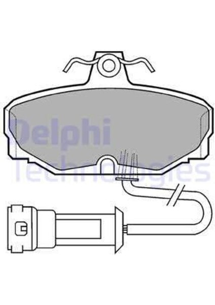 Delphı LP557 Fren Balatası Arka Ford Granada. Scorpıo. Sıerra 82 93