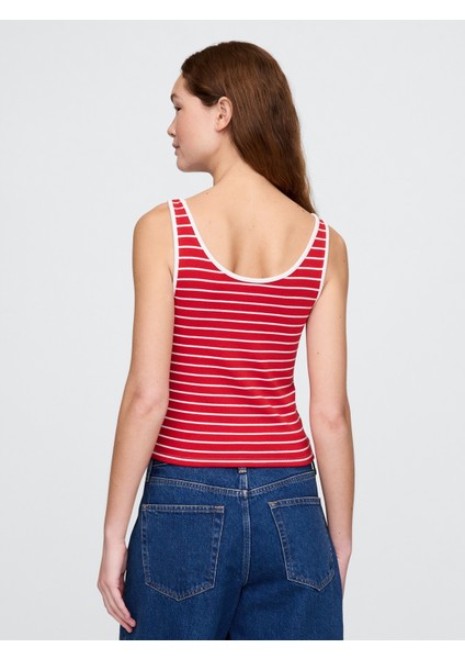 Kadın Kırmızı Yuvarlak Yaka Crop Atlet modelleri