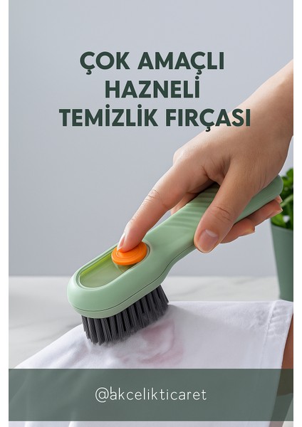 Deterjan Sabun Hazneli Temizlik Fırçası - Pratik ve Ergonomik