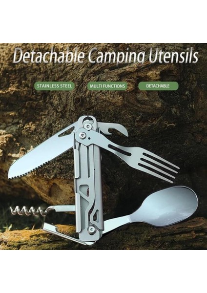 GHKS002 Multi Fonksiyonel Çatal Bıçak Kaşık Tirbüşon Set indirimleri