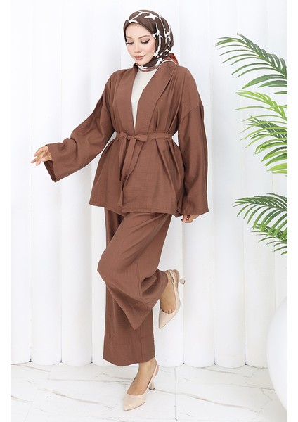 Kimono Pantolon Ikili Takım 11322-05 Kiremit fiyatları