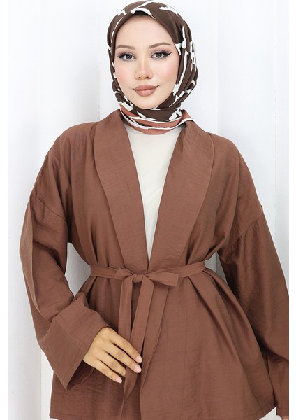 Kimono Pantolon Ikili Takım 11322-05 Kiremit fırsatları