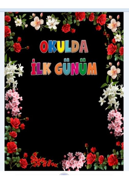 Okulumda Ilk Günüm , Okul Panosu, Okulbaşlıyor, Okul Etkinlik Kumaş Pano 150X200