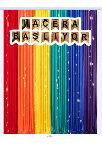 Macera Başlıyor,balonlu,maceralı Bir Yıl Okuldaki Panom Okul Etkinlik Kumaş Pano 150X200 fırsatları